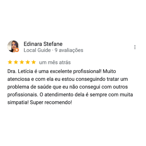 Feedback Dra leticia adorno Gastroenterologista em brasilia