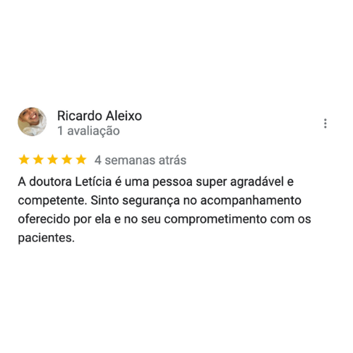 Feedback Dra leticia adorno Gastroenterologista em brasilia